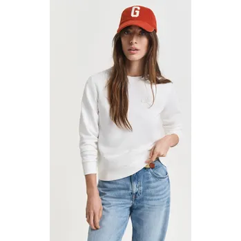 Dámská mikina MIKINA GANT REG TONAL SHIELD C-NECK SWEAT EGGSHELL