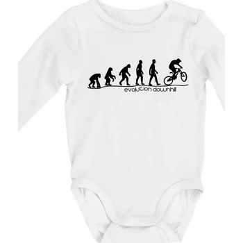 Kojenecký body Evolution Downhill - Body kojenecké s dlouhým rukávem - Dlouhý r. do 3 měs ( Bílá )