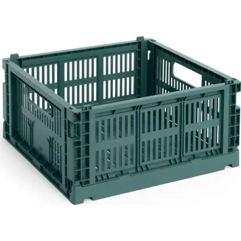 Úložný box HAY Úložný box Colour Crate Medium Square, dark green