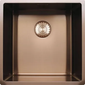 Nerezový dřez NEREZOVÝ DŘEZ CARESSI POWERPLUG CAPP40R10CO nerez měděný povrch