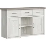 Komoda Luca Juzi - Black Red White - BRW Modřín Sibiu Světlý / Dub Sonoma Tmavý 148x90 cm