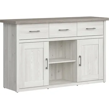 Komoda Black Red White - BRW Luca Juzi Modřín Sibiu Světlý / Dub Sonoma Tmavý