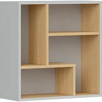 police Police závěsná Nandu - Black Red White - BRW Jasny Szary / Dąb Polski 56x56 cm