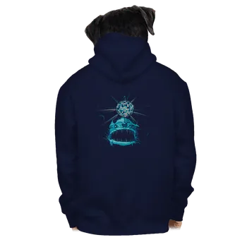 Pánská mikina Bastard Mořský discoďas pánská mikina na zip Navy