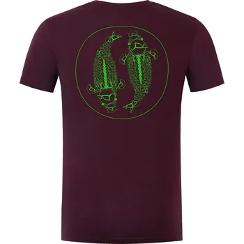 Rybářské oblečení Korda Tričko Mandala Tee Burgundy - XL