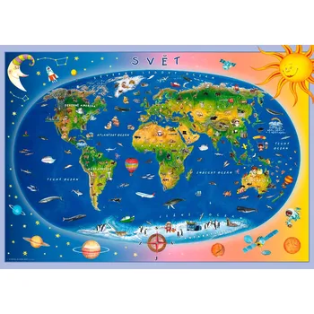 Cestování Dětská mapa světa / Cestujeme po ČR