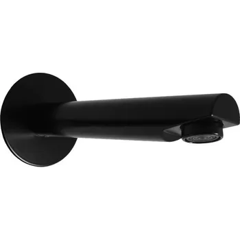 Tyč na sprchový závěs Slezák Rav Seina stěnový výtok matná černá TSE001CMAT