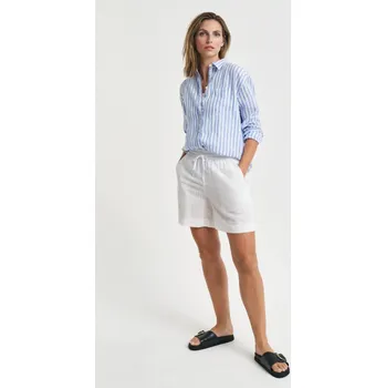 Dámské kraťasy ŠORTKY GANT TONAL STRIPED SEERSUCKER SHORTS WHITE