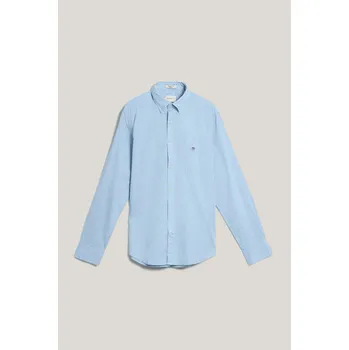Pánské oblečení KOŠILE GANT REG MICRO PRINT SHIRT FRESH BLUE