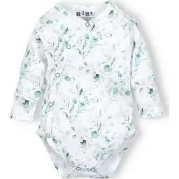 NINI Zavinovací body dlouhý rukáv Eukalypt VZOROVANÉ - 68