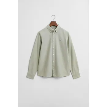 Dívčí košile KOŠILE GANT SHIELD OXFORD BD SHIRT WASHED OLIVE