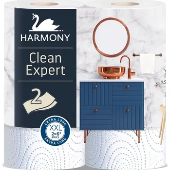 Kuchyňské papírové utěrky HARMONY Clean expert 2vr./2 role