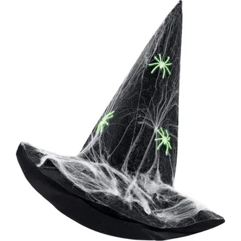 Pokrývka hlavy Klobouk plstěný se svítícími pavouky