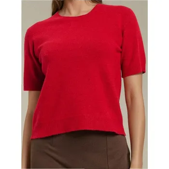 Dámské oblečení Sinsay - Svetrová halenka s příměsí vlny - červená - 367EU-33J - 367EU-33J-S