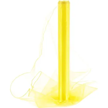 Party dekorace Organza 40 cm/10y citrónová