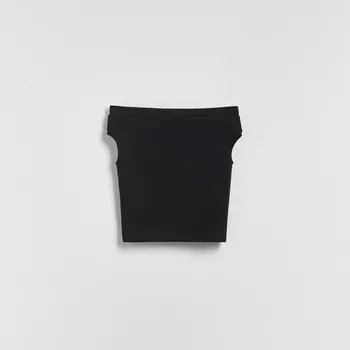 Dámské tričko Reserved - Jednobarevné tričko - černý - 378IK-99X - 378IK-99X-L