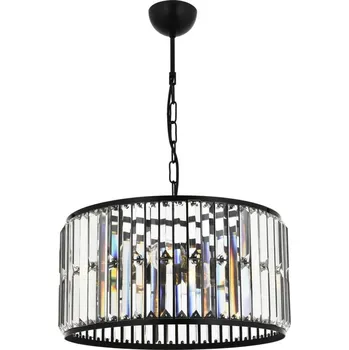 Lustr na řetězu PUNE 3xE27/40W/230V černá