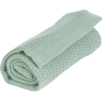 Dětská deka Vinter & Bloom Soft Grid Organic Sage Green