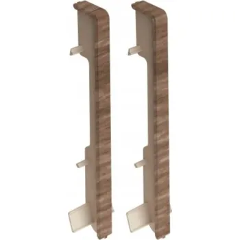 Podlahová lišta PVC spojka 13 x 80 mm, délka 2 cm, hnědá (Tea brown)