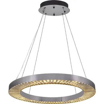 LED Lustr na lanku JESI LED/85W/230V 3000K pr. 80 cm stříbrná