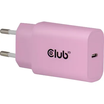 Mobilní telefon club3D CAC-3021 USB nabíječka, 30 W, růžová