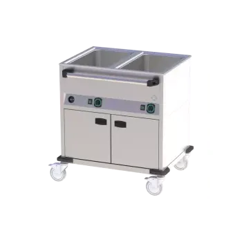 RM GASTRO Vodní lázeň pojízdná elektrická GN 2-1/1 opláštěná ovládání na delší straně | RM - BMPD 2120 CS