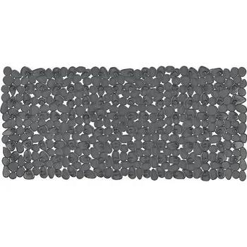 Protiskluzová podložka Spirella protiskluzová podložka do vany RIVERSTONE, tmavě šedá, PVC, 75 x 36 cm
