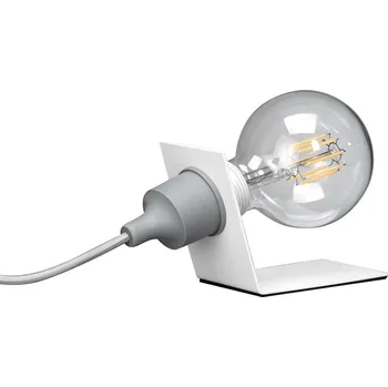 Lampička ONLI - Stolní lampa WIRE 1xE27/15W/230V šedá/bílá