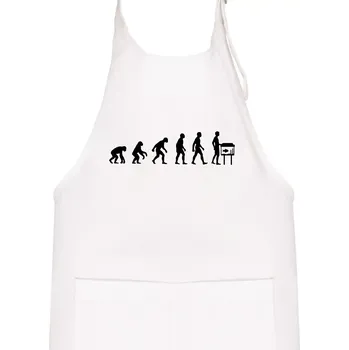 Kuchyňská zástěra Evoluce akvaristika - Dětská zástěra na vaření - Univerzální velikost ( Bílá )