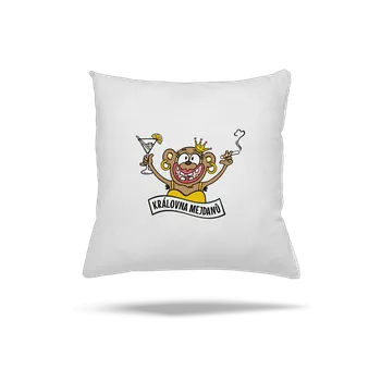 Polštář Bastard Královna mejdanů polštář White