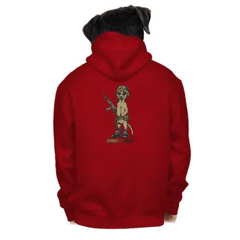 Pánská mikina Bastard Surikata pánská mikina na zip Red