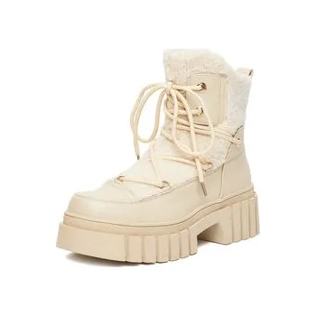 Dámská zimní obuv DeeZee Kotníková obuv HX22097-1 Béžová 38