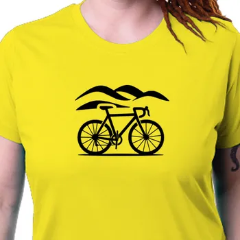 Dámské tričko Tričko Cyklisté | Tričko Kolo na silnici