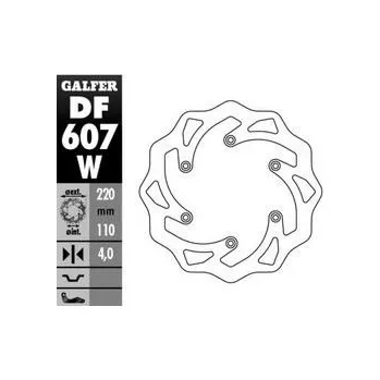 Brzdový kotouč Zadní brzdový kotouč KTM SX/EXC/LC4 HUSABERG,HUSQVARNA,GAS GAS WAVE (220X110X4MM), GALFER