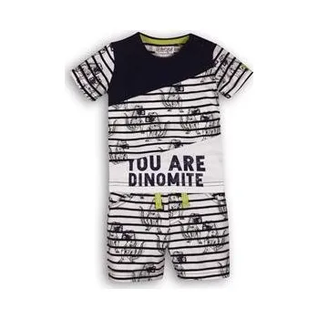 Kojenecká souprava DIRKJE Set 2dílný C-SO SUNNY YOU ARE Dinomite 68 Navy-White