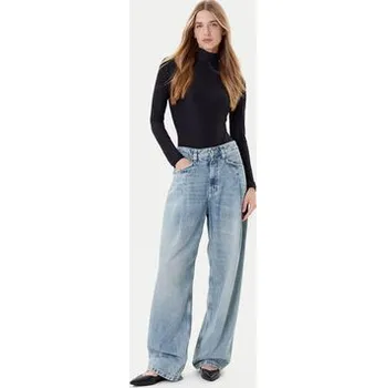 Pánská móda BOSS Jeansy C_Slouchy Pleated Mr 50542435 Modrá Relaxed Fit 32_32