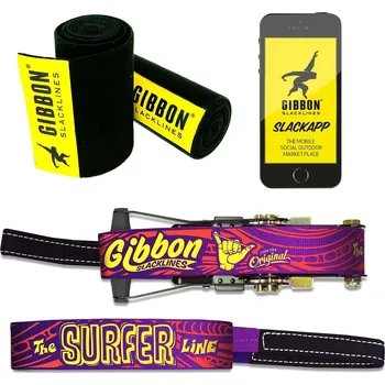 Horolezectví Slackline Gibbon Slacklines SurferLine Treewear Set