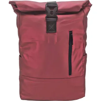 Městský batoh Vínový / bordó rolovací nepromokavý batoh Dolly