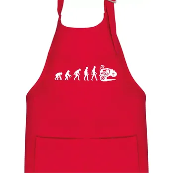 Kuchyňská zástěra Evoluce quad čtyřkolka - Dětská zástěra na vaření - Univerzální velikost ( Červená )