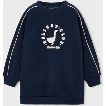 Chlapecká mikina Dětská mikina Mayoral tmavomodrá barva, s potiskem, 4931 4931.6N.Mini.9BYA 59X, vel. 140