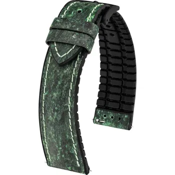 Módní doplněk Koženkový řemínek Hirsch Stone L 0925044040-5, zelený, délka L, Quick Release
