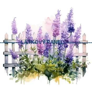 Látkový panel - Levandule - LE-89 Velikost: 20x20cm, Materiál: Kočárkovina