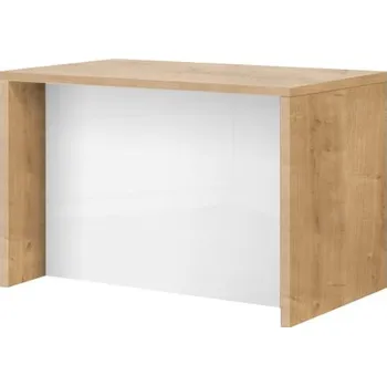 Kuchyňská linka Kuchyňský ostrůvek KAM o šířce 90 cm - KAM Dąb arlington, przegroda biały połysk 97.6x88.3 cm