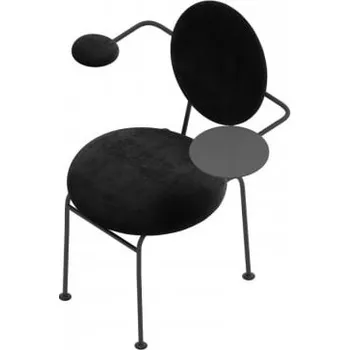 Křeslo Židle Medallion se stolkem - Happy Barok venus velvet 2923, venus velvet 2923, venus velvet 2923 71x89 cm