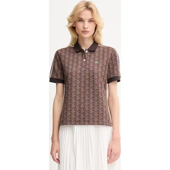 Dámské tričko Polo tričko Lacoste dámské, hnědá barva, DF3364 88X, vel. 38