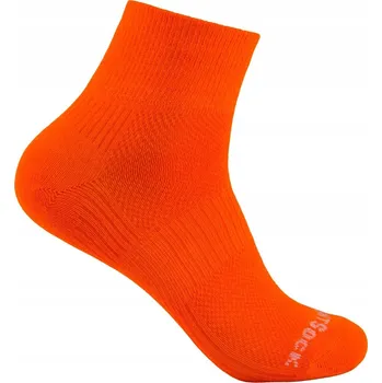 Pánské ponožky WrightSock CoolMesh II Oranžové běžecké Ponožky z USA Velikost 34-37 S