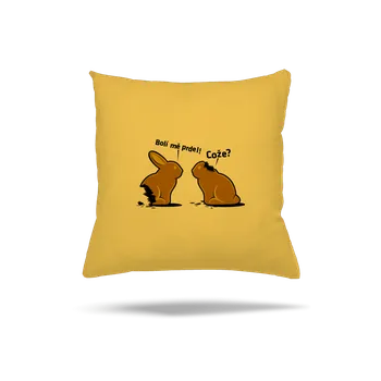 Polštář Bastard Bolí mě prdel polštář Yellow Gold