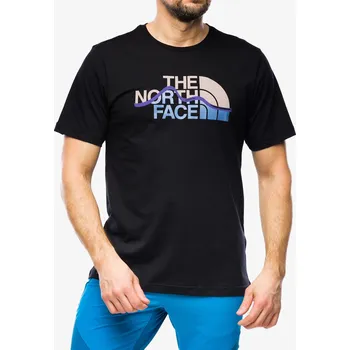Pánské oblečení Tričko s potiskem The North Face S/S Mountain Line Tee - tnf black