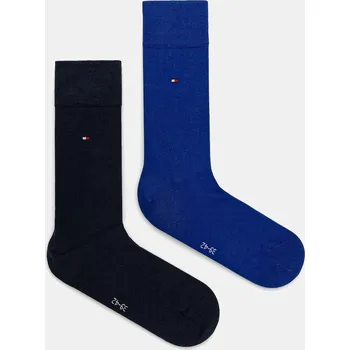 Pánské ponožky Ponožky Tommy Hilfiger 2-pack modrá barva, 371112 371111.NOS 57X, vel. 39/42