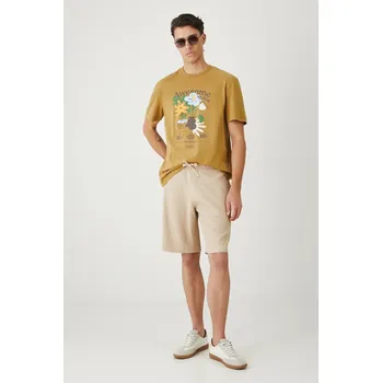 Pánské kraťasy Kraťasy Medicine pánské, béžová barva RW25-SZM121 08X, vel. M